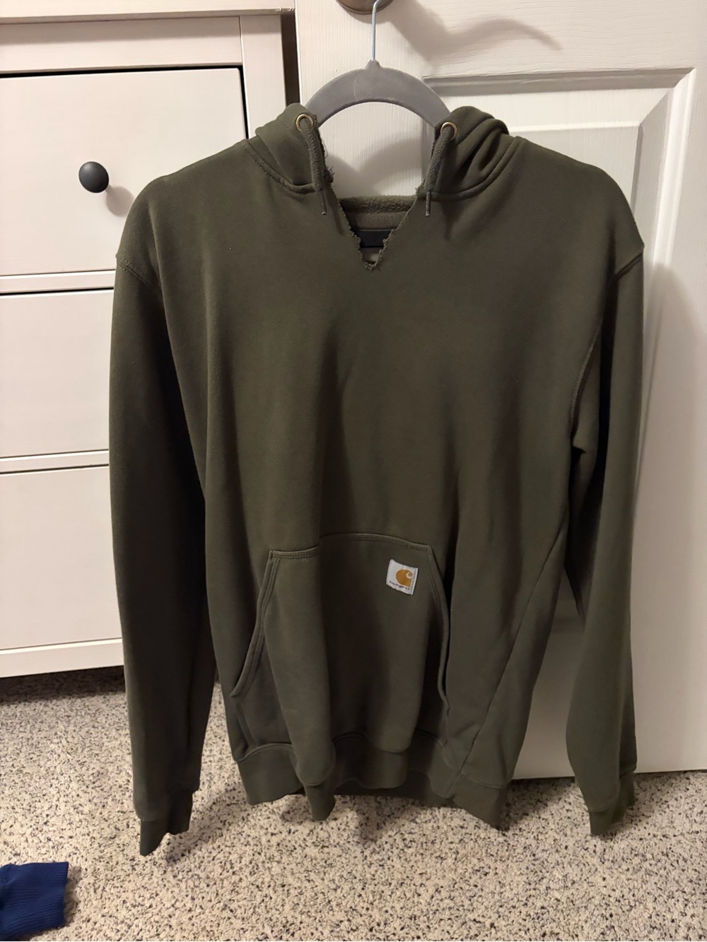 Men’s Carhartt Olive Hooded Pullover Sweatshirt